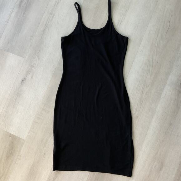 T by Alexander Wang Womens Size S Black Cami Jacquard Dress